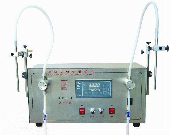 Double heads Magnetic pump liquid filling machine