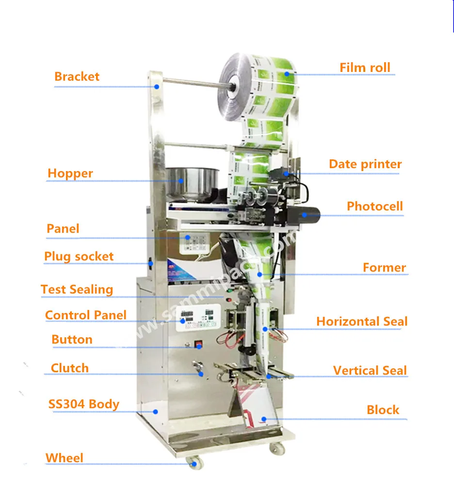 Automatic tea bag packing machine with date printer
